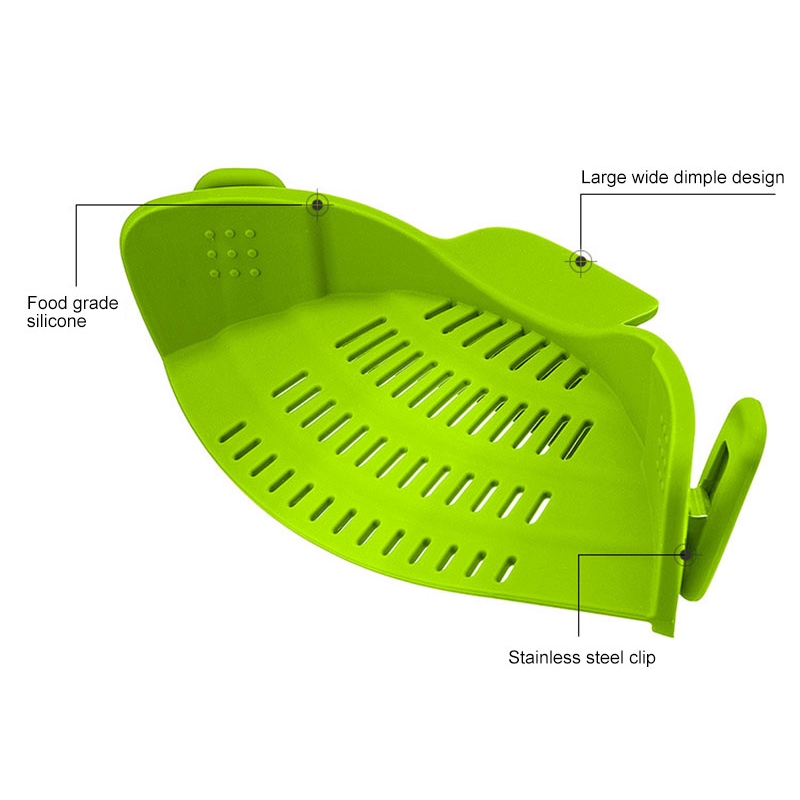 Kẹp silicone lọc ráo nước tiện lợi cho nhà bếp