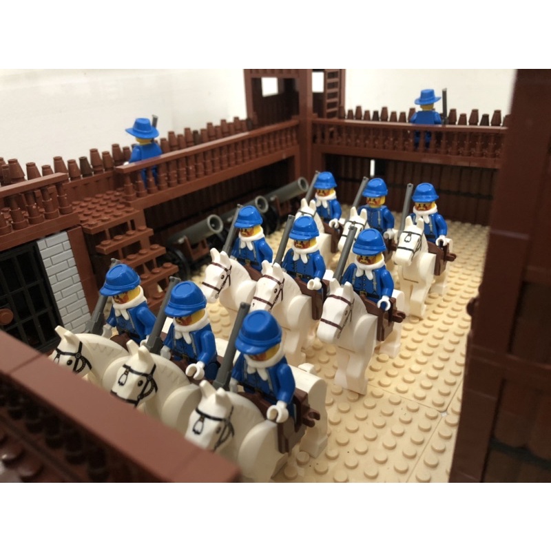 Lego sản phẩm doanh trại và quân lính cao bồi Miền Tây Hoang Dã - hàng Moc