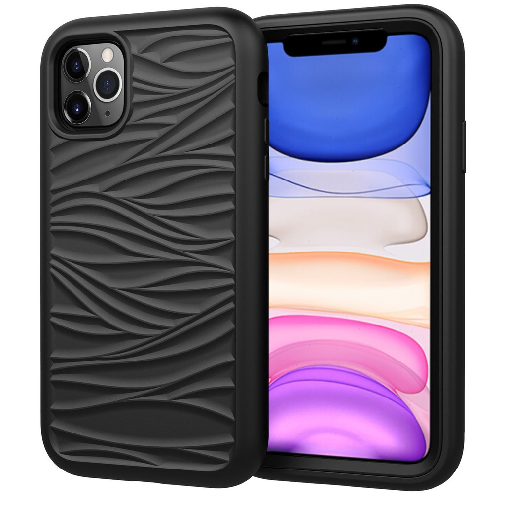 Ốp Lưng Họa Tiết Gợn Sóng Cho Iphone 11 12 Pro Max | BigBuy360 - bigbuy360.vn