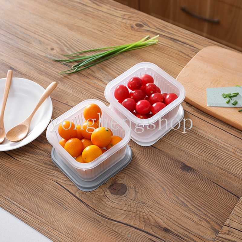 Hộp đựng rau củ quả có nắp đậy tiện lợi