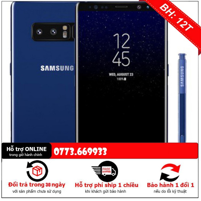 [Mã SKAMA07 giảm 8% đơn 250k]Điện thoại Samsung Galaxy Note 8 - 2 sim mới 99%