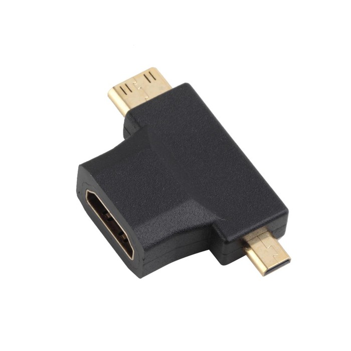 Đầu chuyển mini HDMI Và Micro HDMI Sang HDMI Fullsize