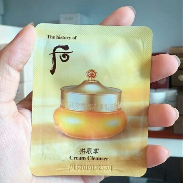 Mua 10 tặng 1 - Kem tẩy trang Đông y Whoo Cream Cleanser làm sạch da - Ohui mini sample dùng thử