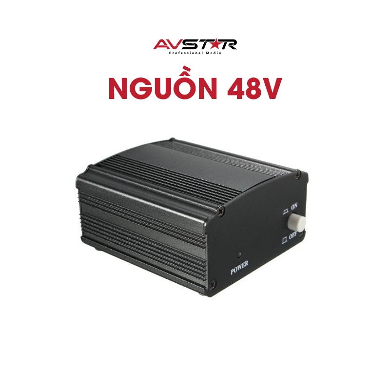 Nguồn Phantom 48V Cấp Điện Cho Mic Thu Âm Livestream Hát Karaoke Online Chính Hãng Cao Cấp Bảo Hành 6 Tháng