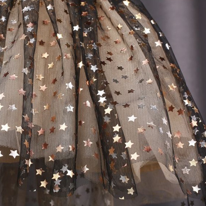 Se7en Đầm Công Chúa Phối Lưới Đính Nơ Phong Cách Hàn Quốc Mùa Hè Cho Bé Gái