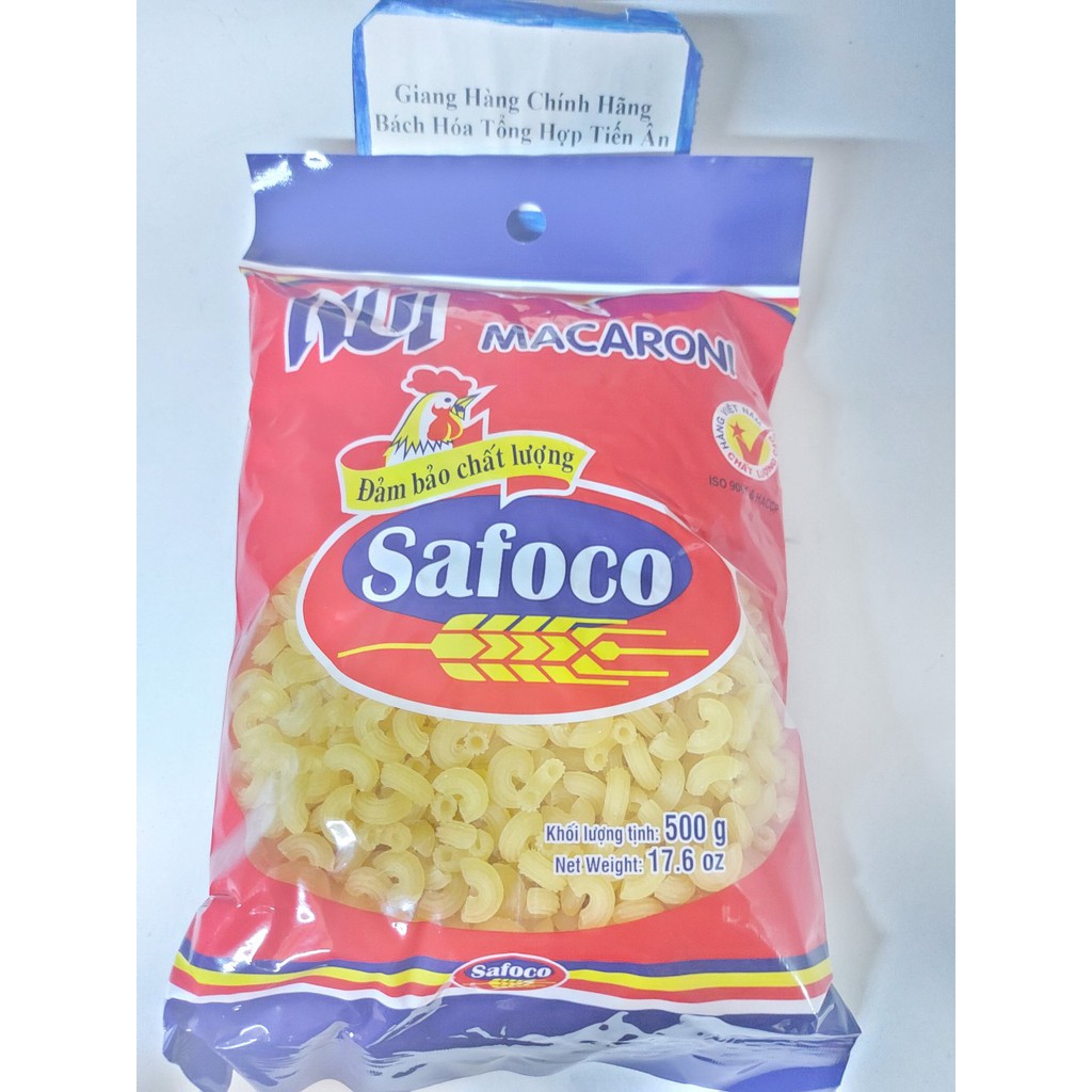 Nui ống lớn Macaroni Safoco gói 400g