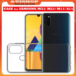 Ốp lưng Samsung M31/ M21/ M11/ A11 - Dẻo-Trong suốt-Lâu ố vàng