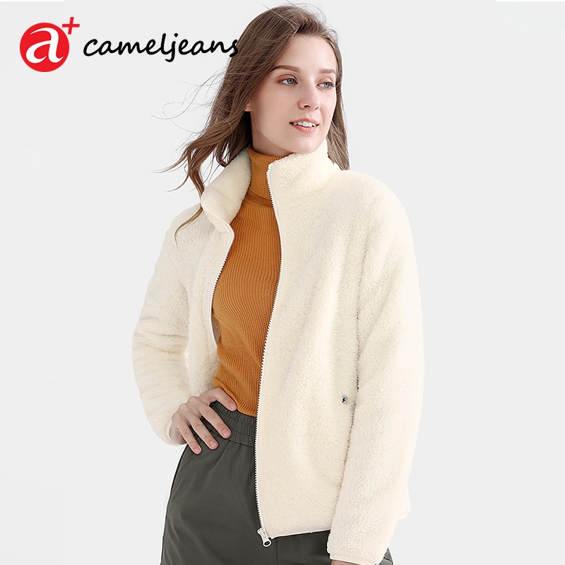 Áo khoác nỉ CAMELJEANS phong cách cơ bản cho nữ