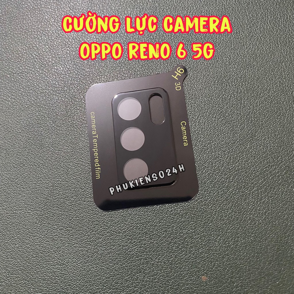 Kính cường lực camera OPPO Reno 6 5G Reno 5 Reno5 Reno 4 Reno 4 pro viền đen loại xịn, mướt Reno 6 5G - phukienso24h