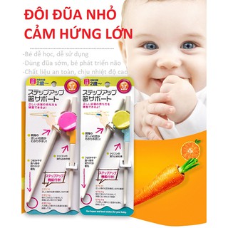 Đôi đũa tập ăn giúp trẻ tập gắp thức ăn dễ dàng và sử dụng đũa đúng cách - BABYVIPVN