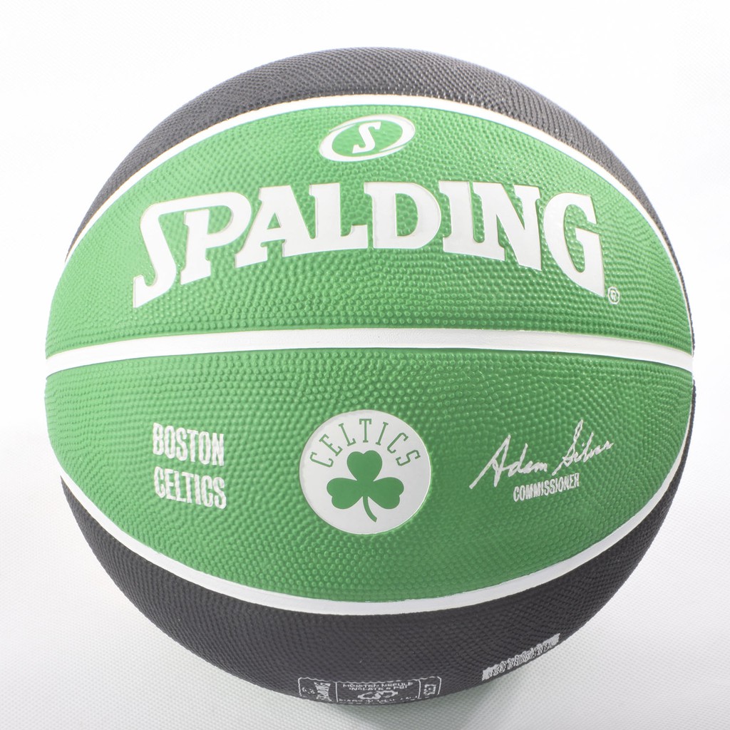 Bóng rổ Spalding NBA Team Boston Celtics Outdoor size 7 + Tặng bộ kim bơm bóng và lưới đựng bóng