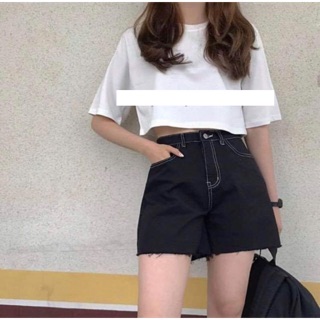 Áo Croptop dáng thụng tay ngắn basic - by SugarG