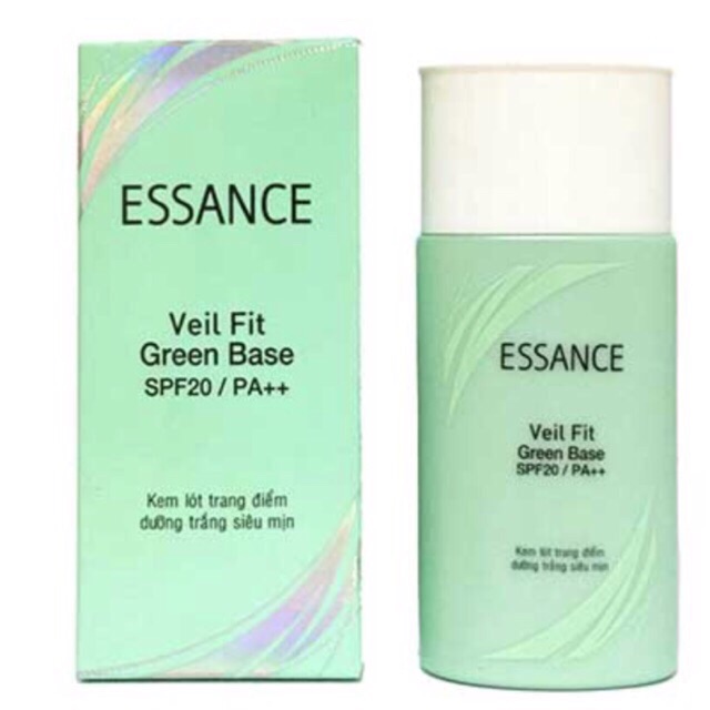 Kem lót trang điểm dưỡng trắng siêu mịn Essance Veil Fit Green Base SPF20 /PA++ 30g