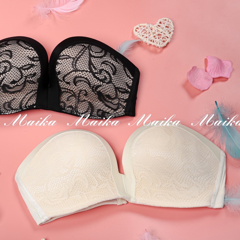 Áo ngực không dây Yuna  chống tụt đệm mỏng với thiết kế hình bàn tay giúp nâng đẩy tối đa , phụ kiện thời trang MAIKA | BigBuy360 - bigbuy360.vn