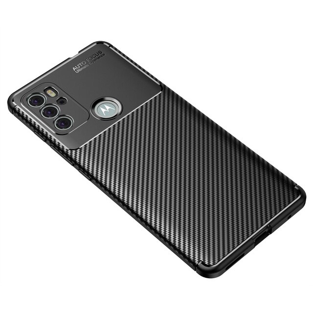 Ốp điện thoại silicon sợi carbon chống sốc cho Motorola Moto G60S G50 G30 edge 2021 G10 power S G100 20 Pro Lite plus