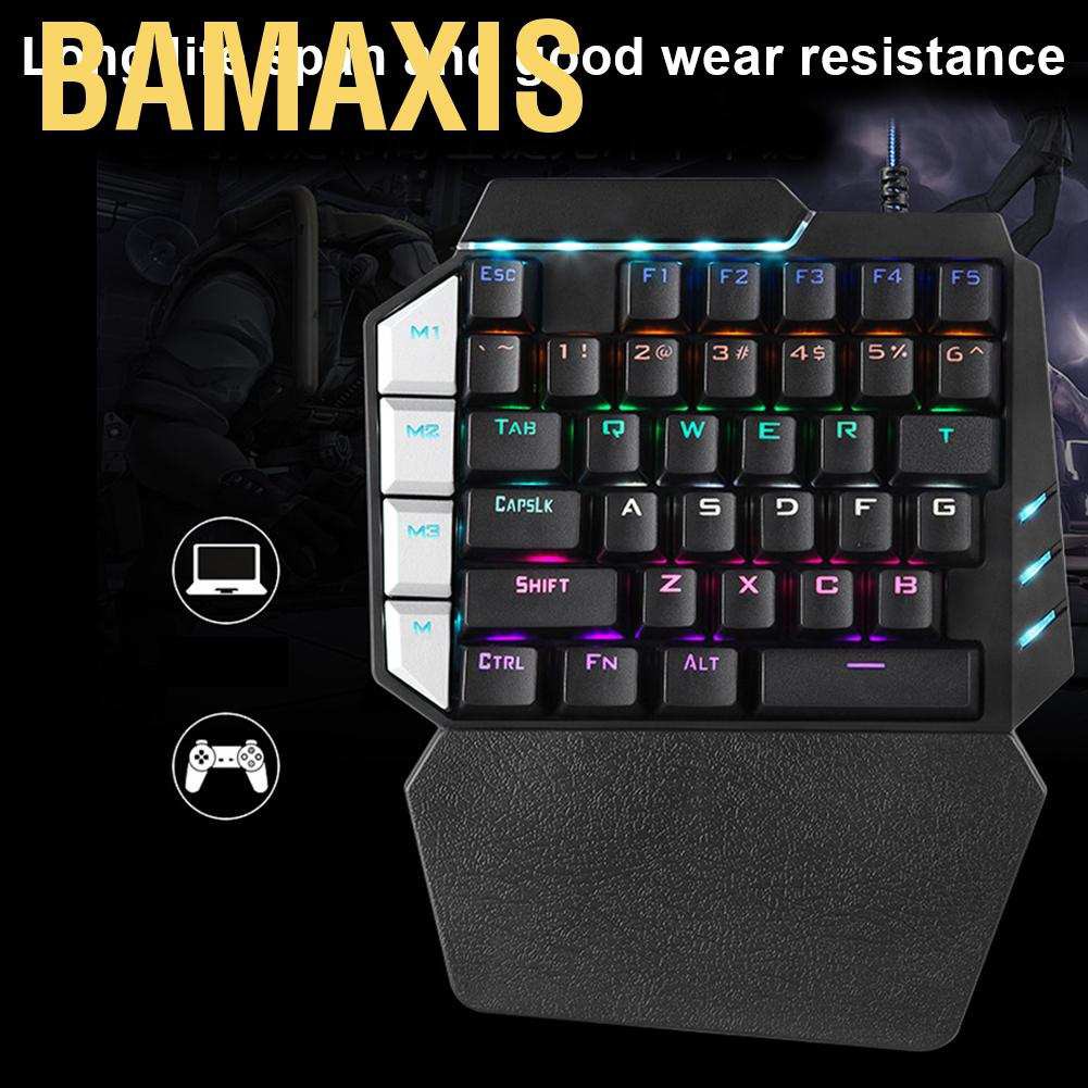 Bàn Phím Cơ Gaming Bamaxis Có Đèn Led 38 Phím