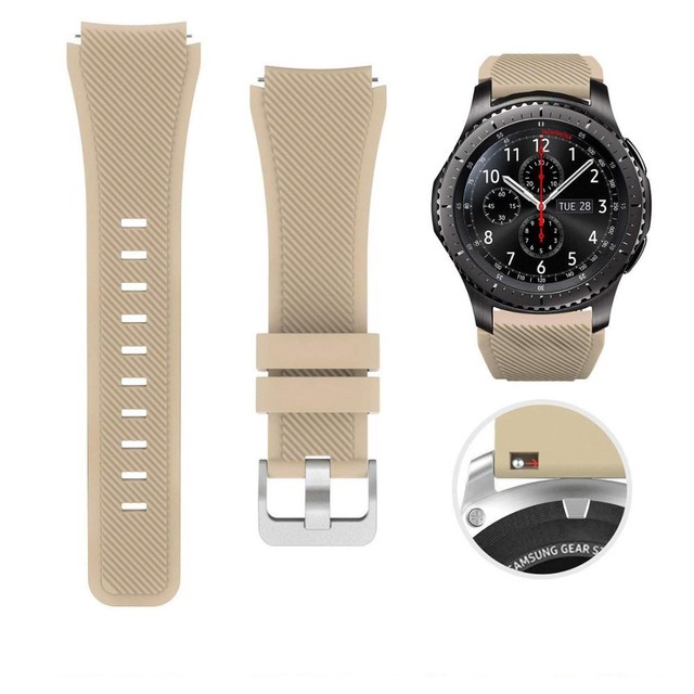 Dây Đeo Silicon 22mm Cho Đồng Hồ Thông Minh samsung huawei gt / 2 / gt3 pro