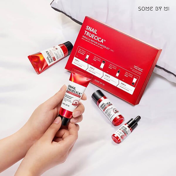 Bộ dưỡng da Some By Mi snail truecica Repair 4in1 – Đỏ