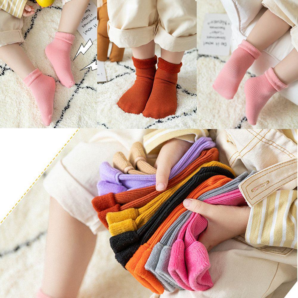 Vớ Cotton Len Dày Dặn Giữ Ấm Chân MIHAN1 Cho Bé