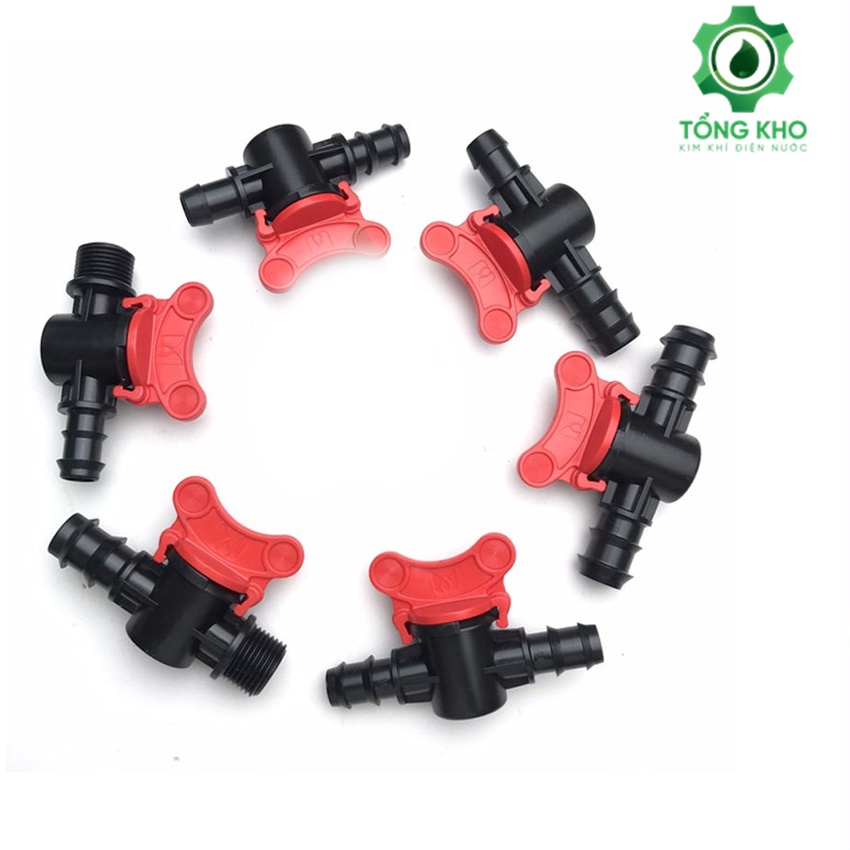 Van khóa LDPE - Phụ kiện ống LDPE - Hệ thống tưới ngoài trời - Hệ thống tưới cây cảnh - Tổng kho kim điện nước