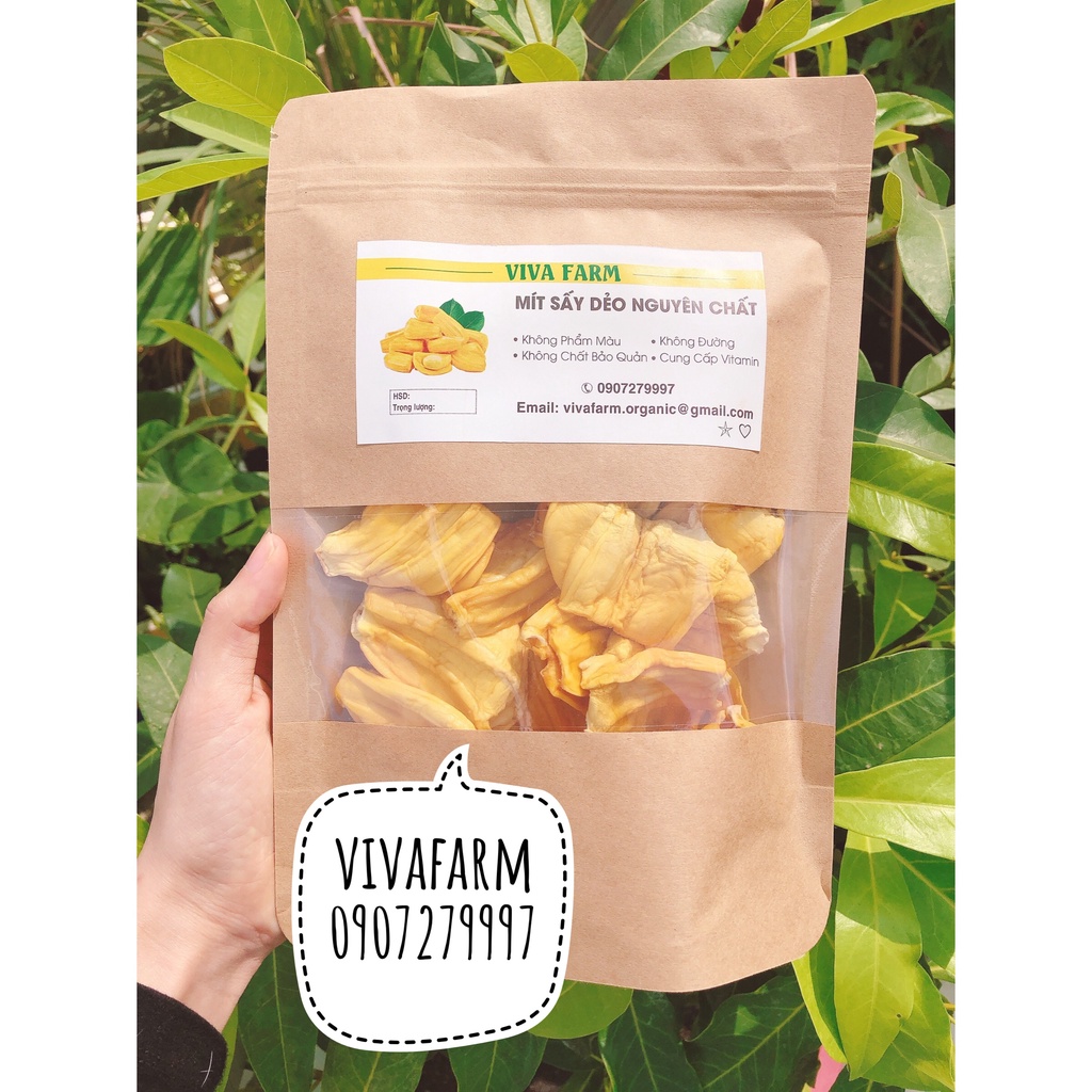 Mít sấy dẻo | 100g | trái cây sấy VivaFarm nguyên chất không đường không chất bảo quản