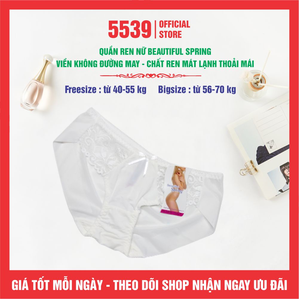 Quần lót ren cao cấp viền không đường may, chất ren mát lạnh thoải mái, co giản tốt, màu lấy ngẫu nhiên không trùng