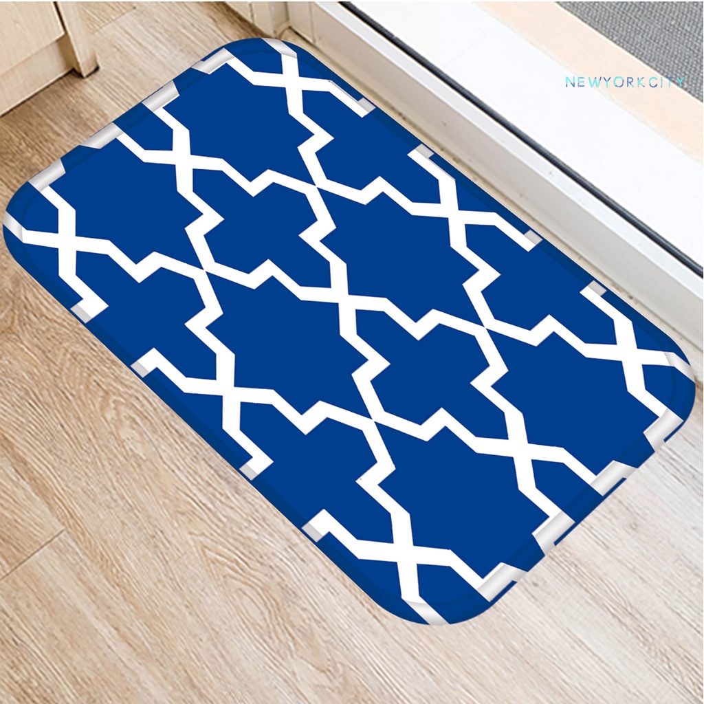 Thảm Chùi Chân Không Phai In Họa Tiết Trong Suốt Có Thể Giặt Sạch Cho Dorm