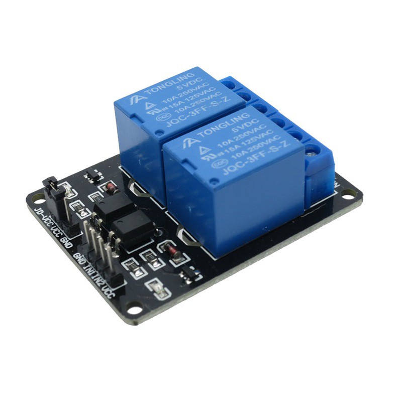 Relay Module với Optocoupler Hỗ Trợ Mức Cao và Thấp Kích Hoạt đối với Arduino