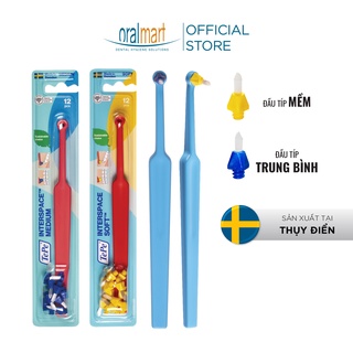 Bàn chải đánh răng cho người chỉnh nha, răng implant Tepe Interspace (kèm 12 đầu tip)