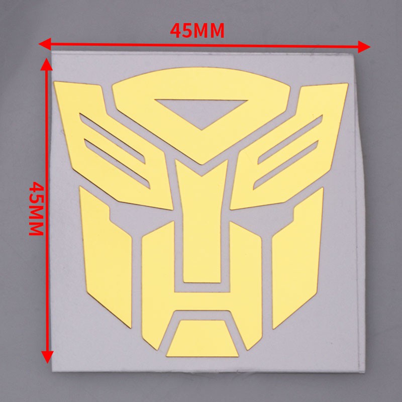 Logo transformers Bằng Niken Kim Loại Trang Trí Xe Hơi
