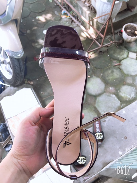 [XẢ KHO] Sandal quai mảnh gót 3 cm ảnh thật