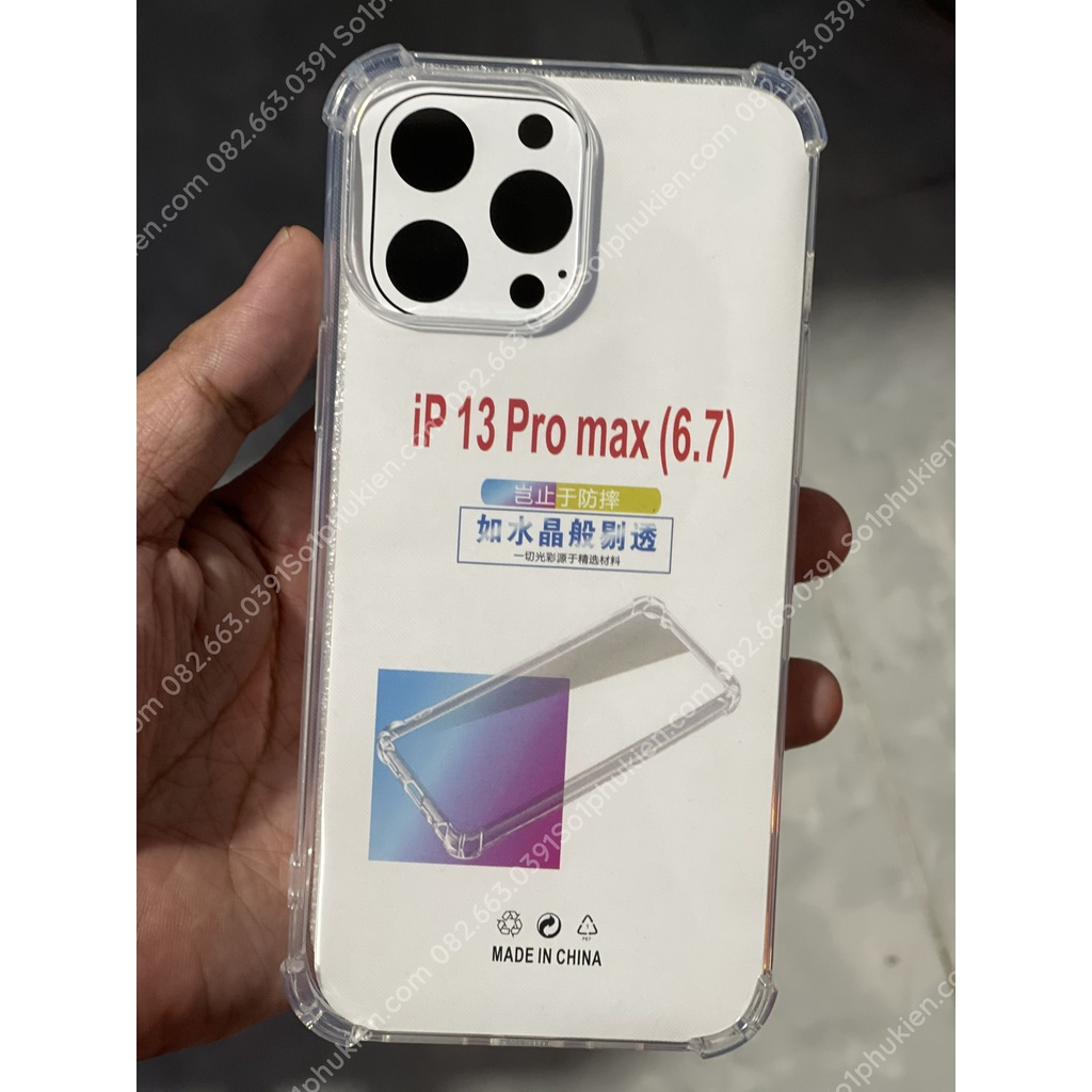 Ốp lưng iPhone 13/13 mini/13 Pro/13 Pro Max  dẻo trong chống sốc bảo vệ cam bền đẹp