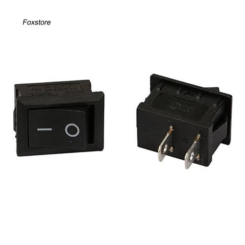 Bộ 20 công tắc bật tắt màu đen fxte _ 2Pin 6A 250V cho tàu thuyền