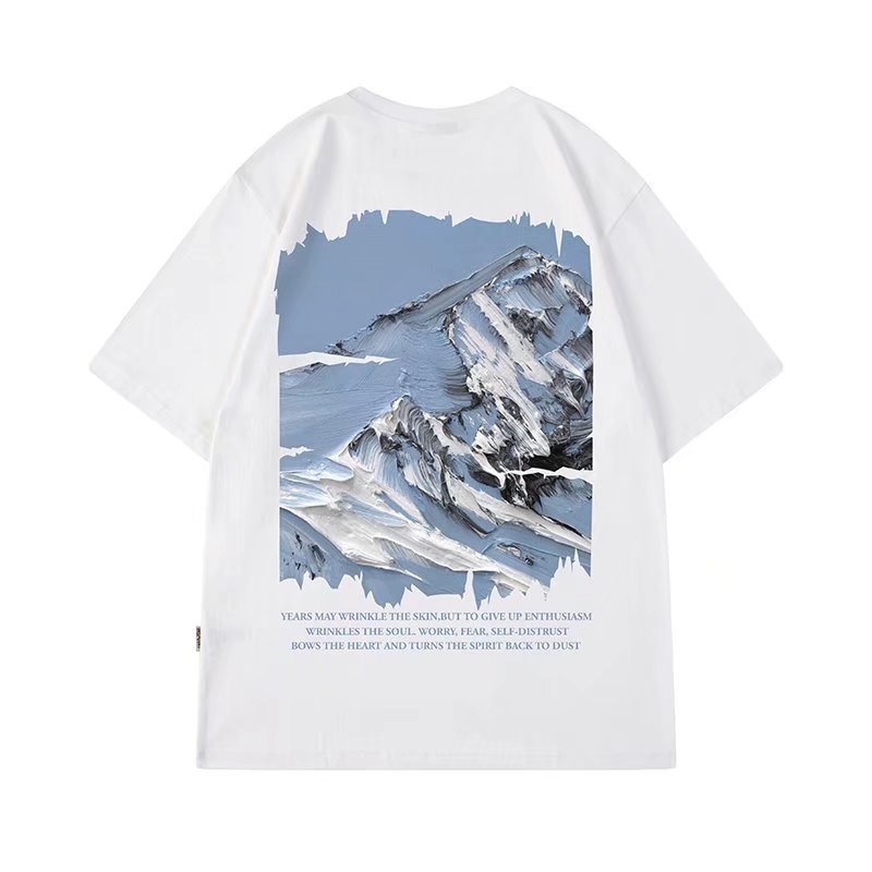 Áo Thun Tay Ngắn Dáng Rộng In Chữ Phong Cách Hip Hop Đường Phố Hàn Quốc Thời Trang Mùa Hè Cho Nam Cỡ M-8XL