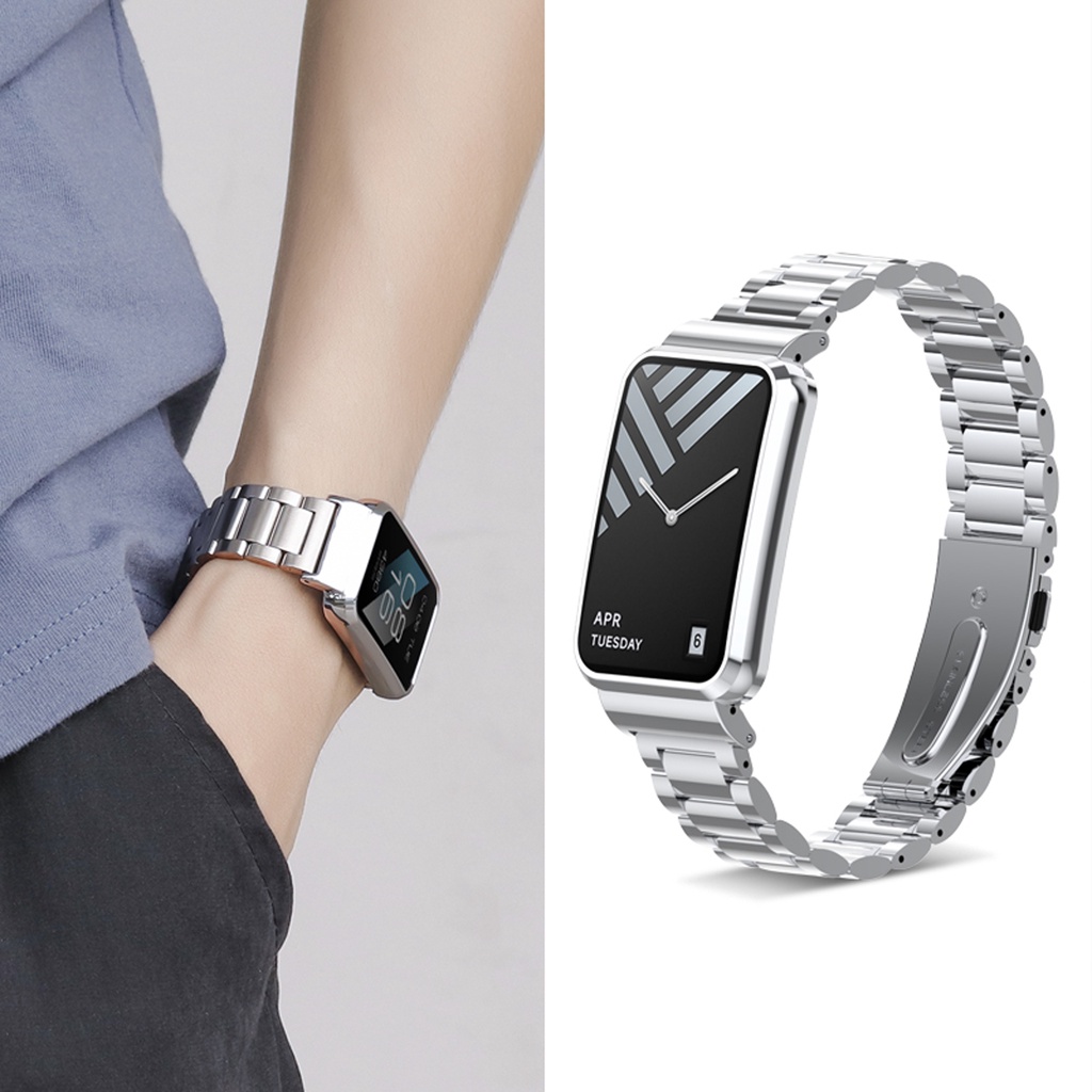 Dây Đeo Thay Thế Chất Liệu Kim Loại Không Gỉ Cho Xiaomi Mi Band 7 Pro 7Pro