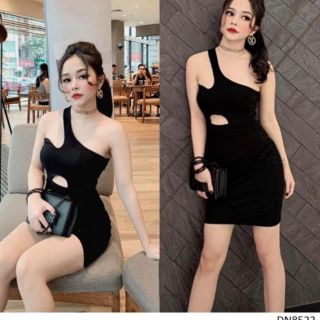 Đầm body lệch vai khoét eo sexy