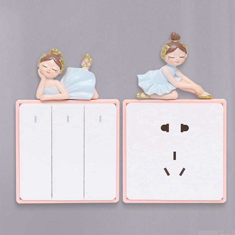 Miếng dán công tắc đèn vẽ tay trang trí xinh xắn