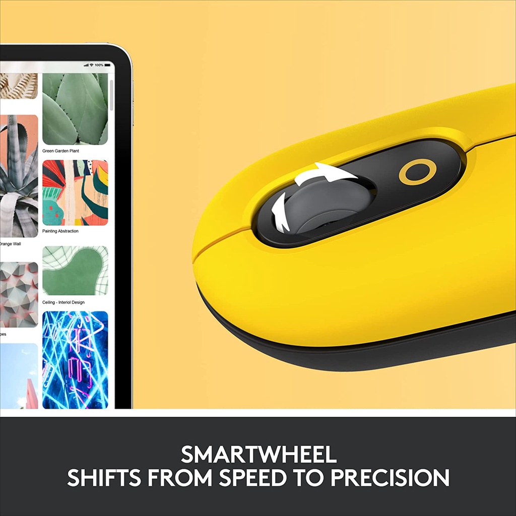 Chuột không dây bluetooth Logitech POP MOUSE - giảm ồn, nút emoji tùy chỉnh