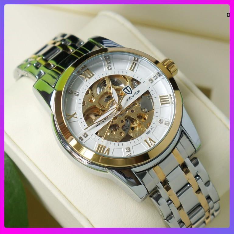 Đồng hồ cơ nam Tevise với máy cơ lộ full 2 mặt nhìn cực đẳng cấp với khả năng tích cot lâu ấn tượng [ Đồng Hồ Cơ ]