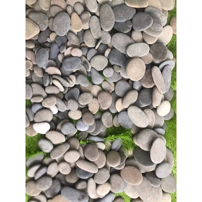 1kg đá cuội trơn dùng để vẽ tranh đá nhiều size 2cm, 3cm, 4cm, 5cm