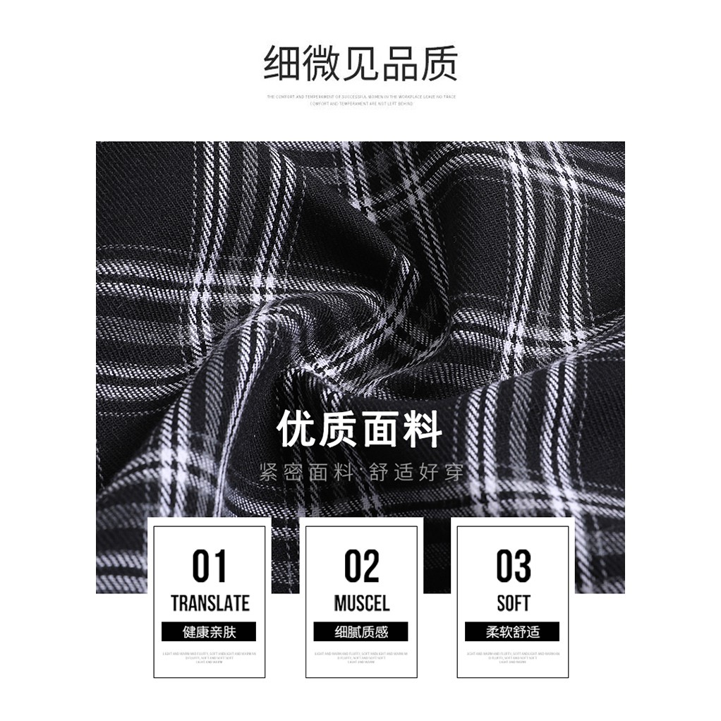 Chân Váy Chữ A Họa Tiết Ca Rô Phong Cách Hàn Quốc Thanh Lịch Dành Cho Nữ | BigBuy360 - bigbuy360.vn