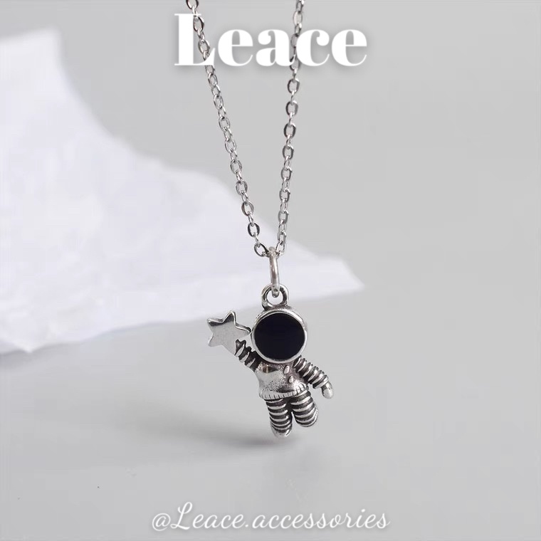 Dây chuyền, vòng cổ kim loại mặt phi hành gia cá tính NL029,030 Leace.accessories