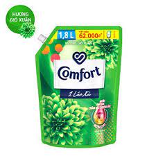 Nước Xả Vải Comfort  Đậm Đặc Thơm Bền Lâu túi nắp xoáy 1.8L tặg túi nước rửa bát sunlight 500ml hoặc xả vải comfor 200ml