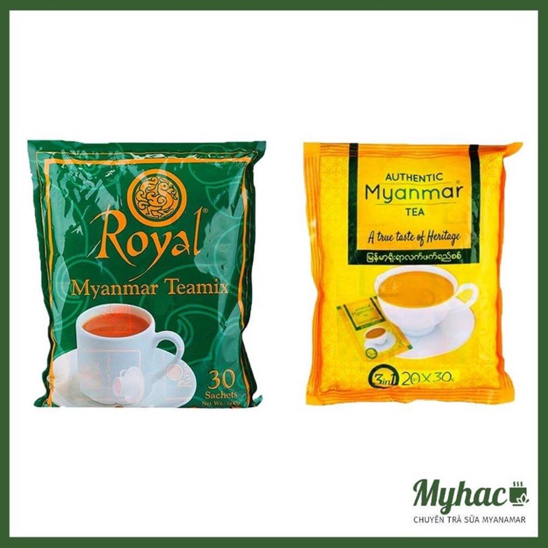 Combo 2 gói trà sữa Myanmar Royal và Myanmar Authentic