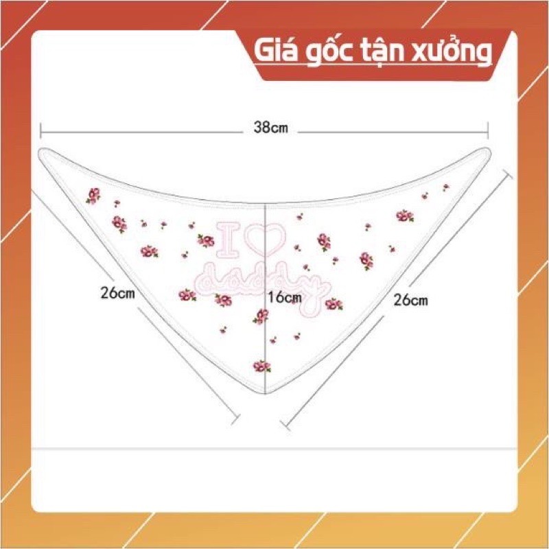 (LOẠI ĐẸP) Set 3 yếm tam giác Momcare