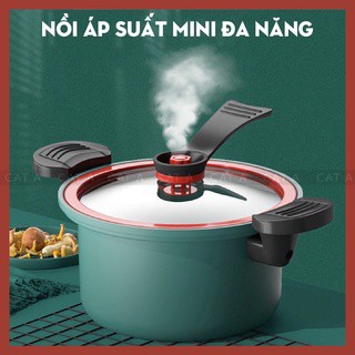 Nồi áp suất đa năng mini totipotent pot 3.5L dùng cho mọi loại bếp từ, bếp gas, bếp hồng ngoại