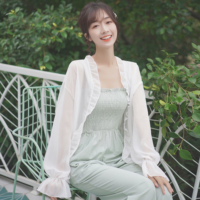 Áo Khoác cardigan Chất Chiffon Dáng Rộng Thời Trang Mùa Hè Cho Nữ