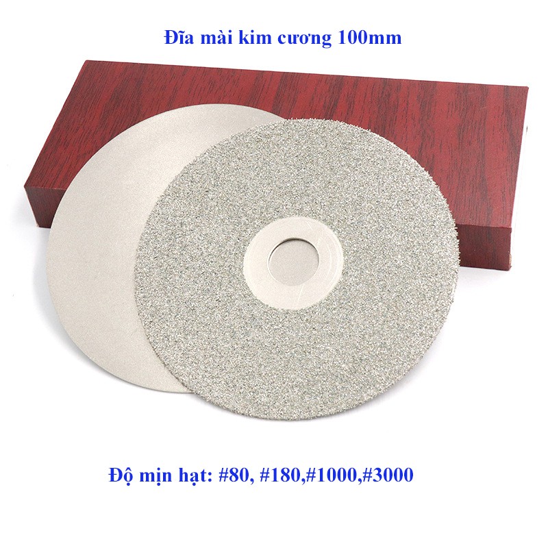 Đĩa mài kim cương 100mm độ mịn hạt #80->#3000