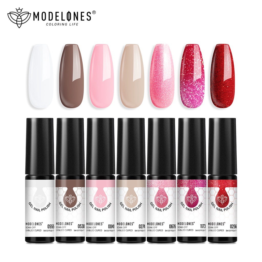 Sơn gel móng tay MODELONES 5ml 40 màu tùy chọn