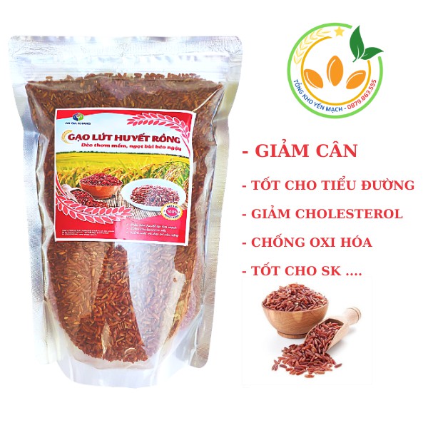 GẠO LỨT HUYẾT RỒNG, gạo lứt giảm cân, điều hòa huyết áp, giảm cholesteron rất tốt cho người  tiểu đường - 1kg